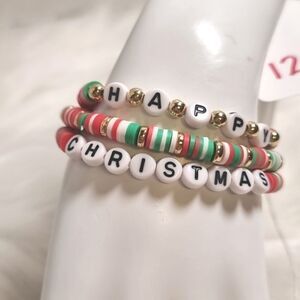 👋 CHRISTMAS STACKING 3 BRACELET SET charm adjustable | Mix And Match 3/$20